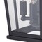 Vaxcel Lexington 3 Light Dusk to Dawn Black Outdoor Wall Lantern Clear Glass T0539 - alternate 5
